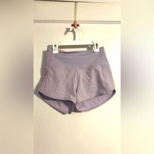 high rise lululemon speed up 2.5 lilac ether
